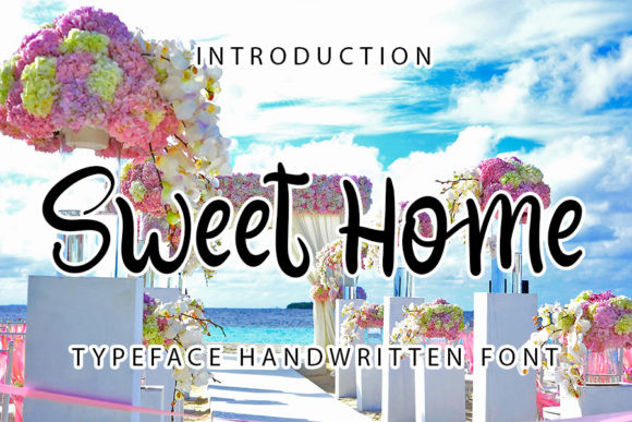 Lettering Fonts for Logo Design: 17 Stunning Picks You’ll Love 21 Sweet Home Fonts 5876266 1 1 580x387 1