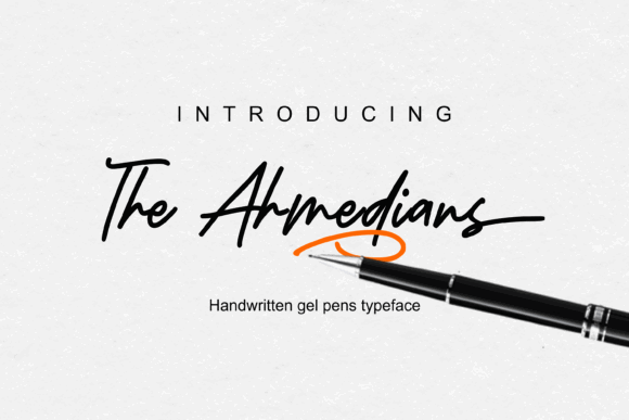 Handwritten Fonts for Vinyl Sticker Labels: 26 Best Cricut Picks 14 The Ahmedians Fonts 71416652 1 1 580x387 1