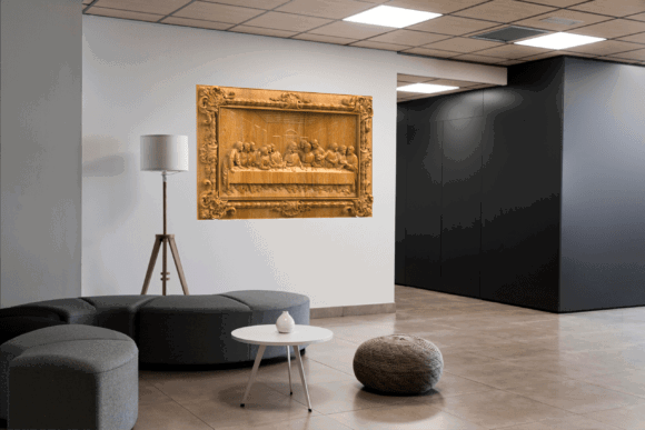11 Most Profitable 3D Printing Models That Actually Sell 54 The Last Supper 3D Relief CNC Model 3D Printing 134665033 8 580x387 1