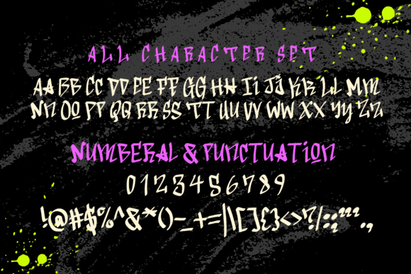 Graffiti Fonts for Logos: 10 Bold, Readable Picks 18 Display of various graffiti fonts including letters and numbers.