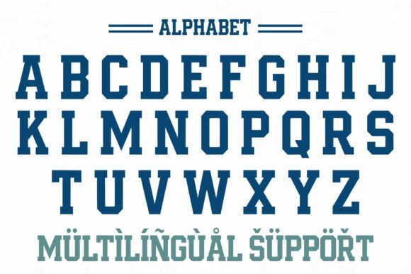 15 Best Varsity Slab Serif Fonts for Winning Sports Designs 14 Varsity Athletic Fonts 140359221 2 580x386 1
