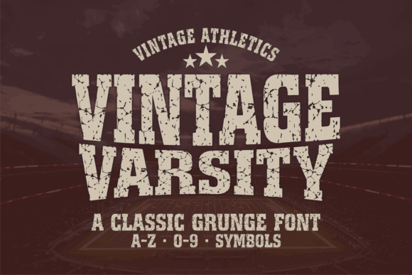 17 Collegiate Fonts: Powerful Picks for Logos & Jerseys 12 Vintage Varsity Fonts 141414175 1 1 580x387 1