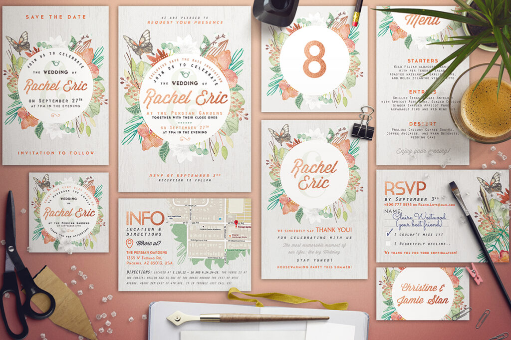 14 Wedding Invitation Template Ideas That Look Expensive 3 Wedding Suite VI Bestseller Item by lavie1blonde 1 2