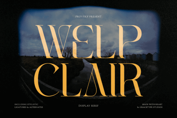Vintage Display Fonts for Branding: 13 Stunning Retro Picks 16 Welp Clair Fonts 150514721 1 1 580x387 1