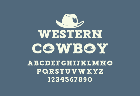 15 Best Western Slab Serif Fonts for Logos and Branding 23 Western Cowboy Fonts 83467257 1 580x399 1