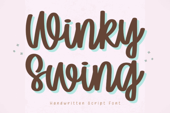 16 Soft Aesthetic Fonts: Beautiful Picks for Feminine Designs 31 Winky Swing Fonts 148224511 1 1 580x387 1
