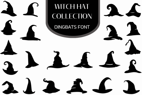 Halloween Fonts: 44 Best Picks for Cards, Signs & Cricut 65 Witch Hat Collection Fonts 150509772 1 1 580x387 1