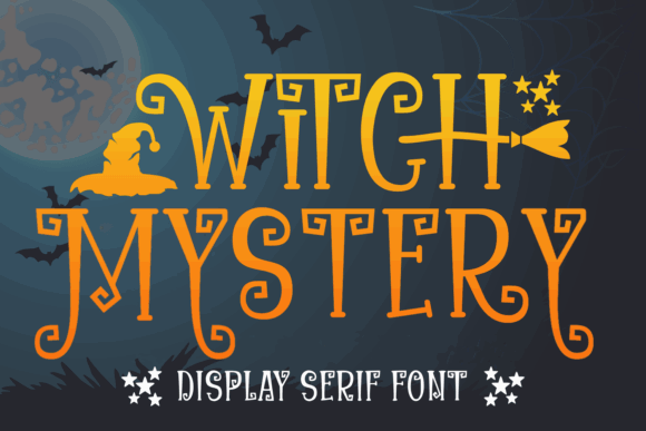 Halloween Fonts: 44 Best Picks for Cards, Signs & Cricut 57 Witch Mystery Font Fonts 17849210 1 580x387 1