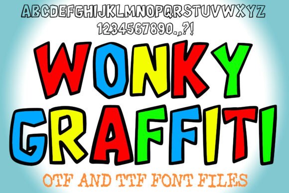 20 Best Graffiti Fonts for T-Shirt Design That Print Well 14 Wonky Graffiti Fonts 135350367 1 1 580x387 1