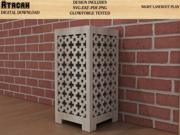 Wood Laser Cut Ideas: 45 Creative Projects Worth Making 41 Laser cut wooden lamp design with intricate patterns.
