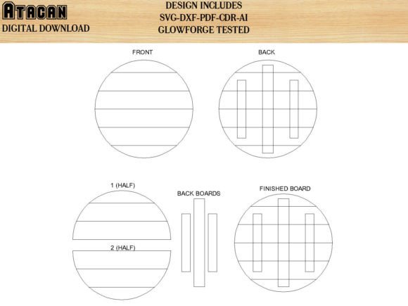 Laser Cut Files for Glowforge Projects: 25 Best Picks 16 Wood Laser cut Frames svg for glowforge Graphics 38597393 1 1 580x435 1