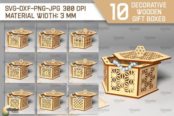 Wooden Laser Cut Gift Ideas: 26 Amazing Personalized Project 25 Wooden Gift Boxes Laser Cut Bundle Graphics 97019495 1 1 580x387 1