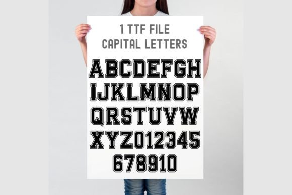 17 Collegiate Fonts: Powerful Picks for Logos & Jerseys 9 ab varsity narrow Fonts 93743550 2 580x387 1