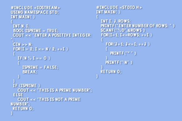 15 Best Monospace Fonts for Coding, Branding and Web Design 10 Code snippet demonstrating a C++ program with a prime number check.