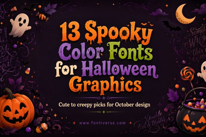 13 Spooky Color Fonts for Halloween Graphics