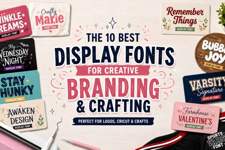 The 10 Best Display Fonts for Creative Branding and Crafting