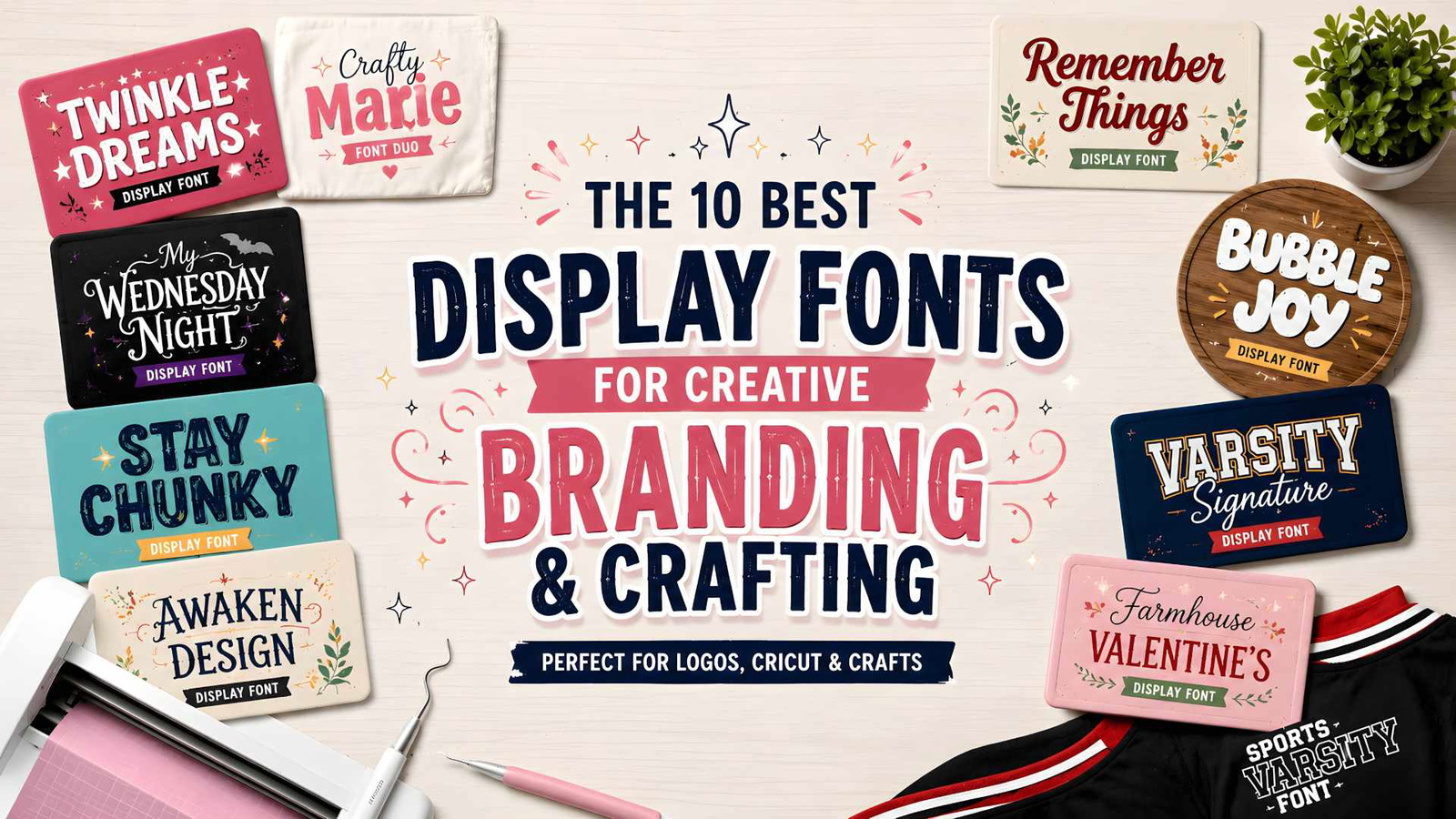 The 10 Best Display Fonts for Creative Branding and Crafting