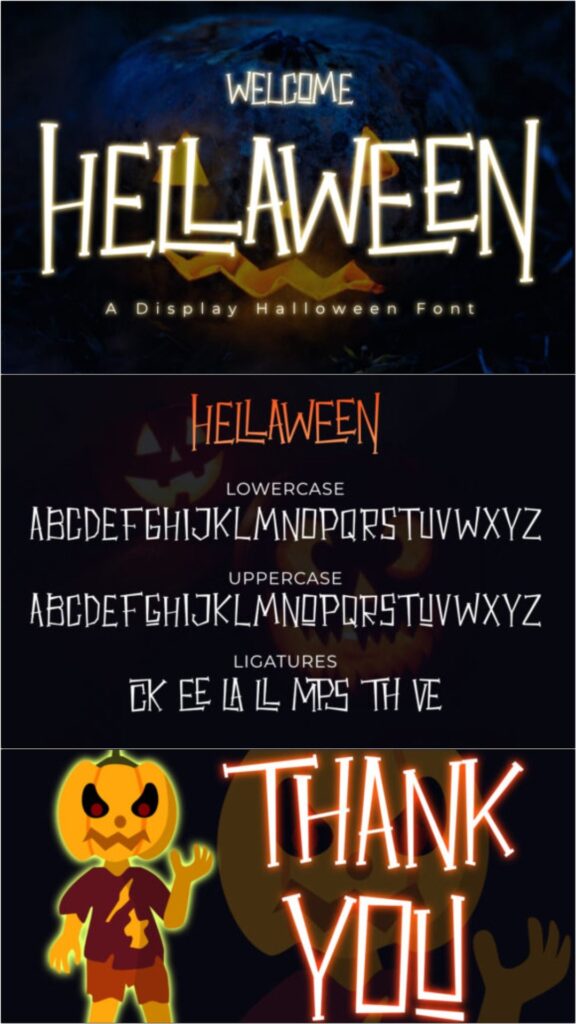 36 Best Halloween Fonts for Invitations, Shirts, Signs, and Crafts 4 gandr collage 19 1