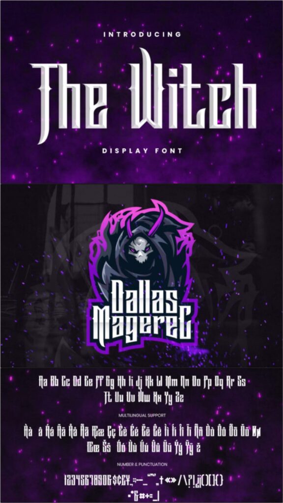 Halloween Witchy Fonts: 19 Best Picks for Spellbooks 9 gandr collage 2 1