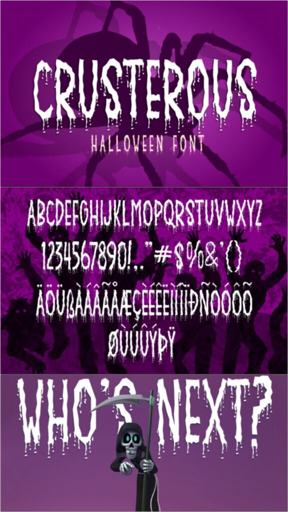 36 Best Halloween Fonts for Invitations, Shirts, Signs, and Crafts 32 gandr collage 27 1