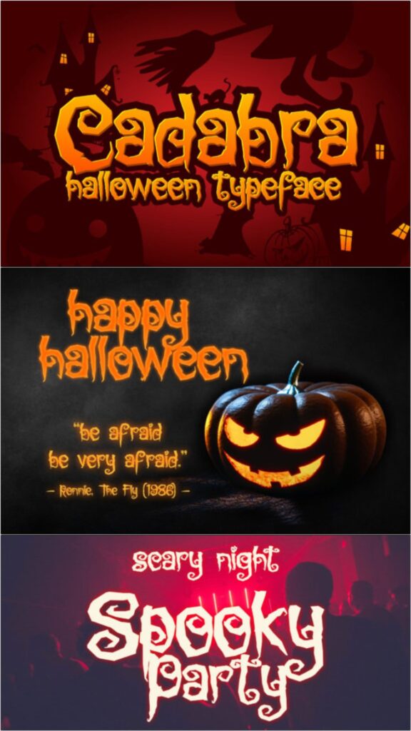 36 Best Halloween Fonts for Invitations, Shirts, Signs, and Crafts 33 gandr collage 28