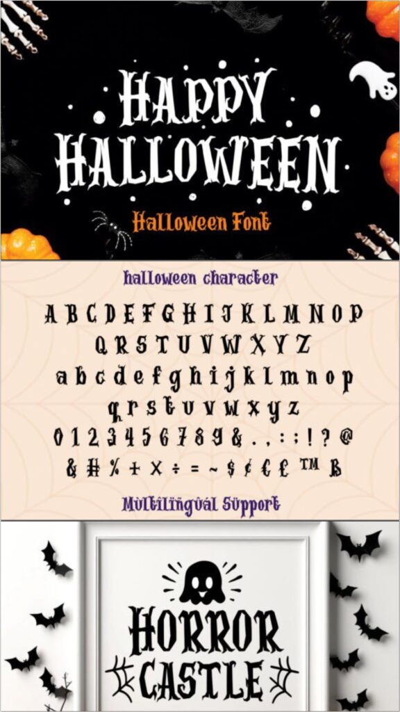 36 Best Halloween Fonts for Invitations, Shirts, Signs, and Crafts 46 gandr collage 33