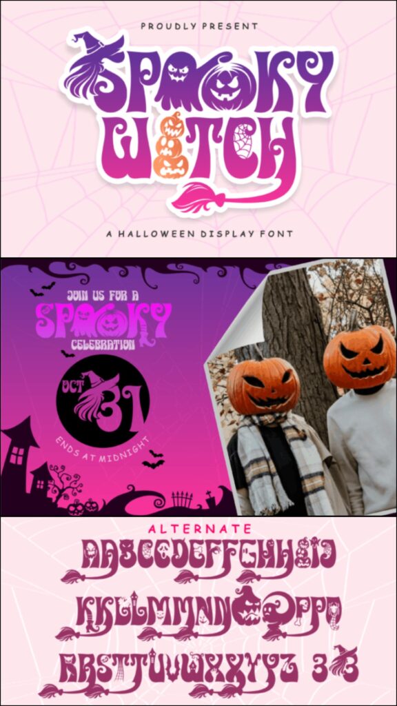 36 Best Halloween Fonts for Invitations, Shirts, Signs, and Crafts 47 gandr collage 34