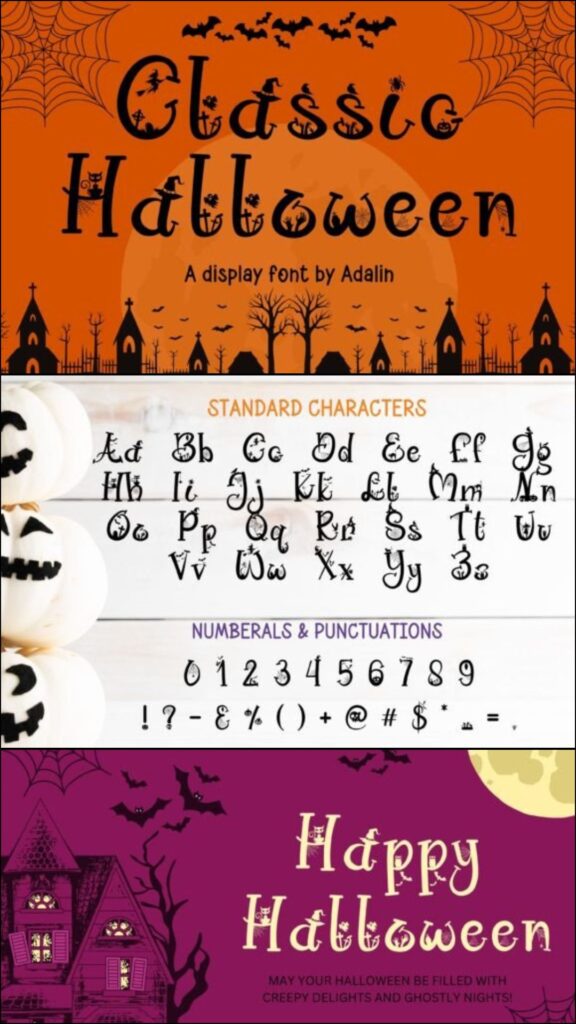 36 Best Halloween Fonts for Invitations, Shirts, Signs, and Crafts 58 gandr collage 37 1
