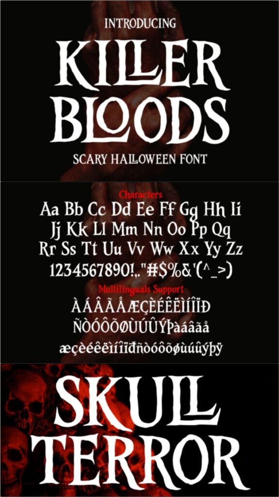 16 Gothic Fonts for Halloween Invitations That Look Stunning 25 gandr collage 4 1