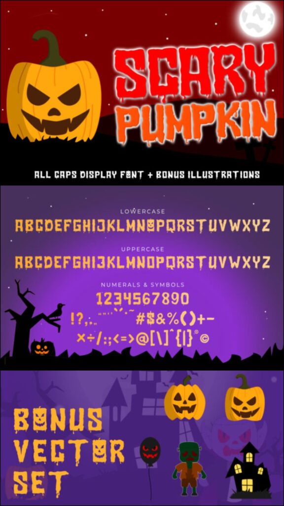 Halloween Fonts: 44 Best Picks for Cards, Signs & Cricut 47 gandr collage 43 1