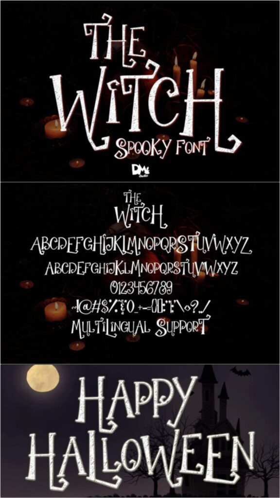 Halloween Fonts: 44 Best Picks for Cards, Signs & Cricut 62 gandr collage 44
