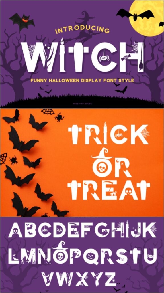 Halloween Fonts: 44 Best Picks for Cards, Signs & Cricut 66 gandr collage 47 1