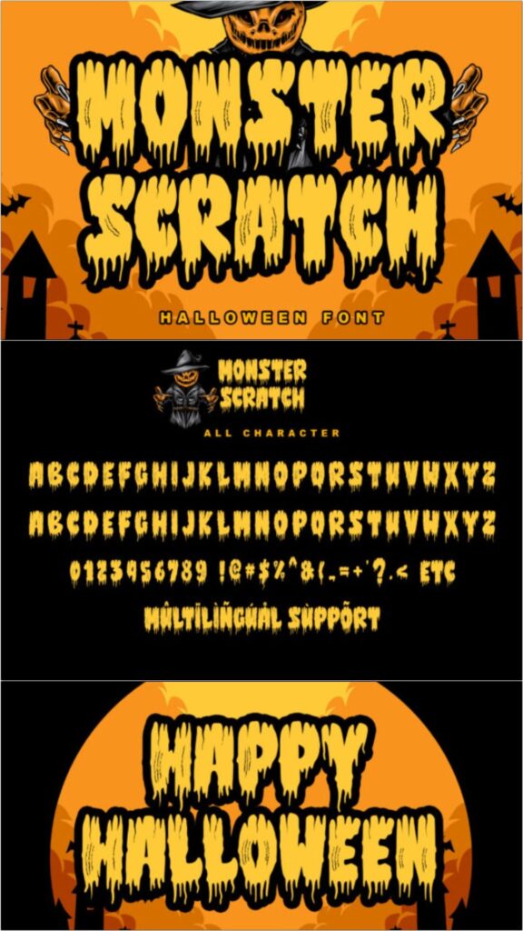 Halloween Fonts: 44 Best Picks for Cards, Signs & Cricut 67 gandr collage 49 1