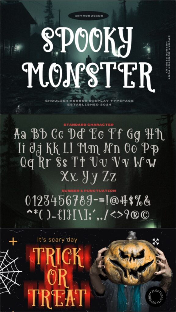 Halloween Fonts: 44 Best Picks for Cards, Signs & Cricut 68 gandr collage 50 1