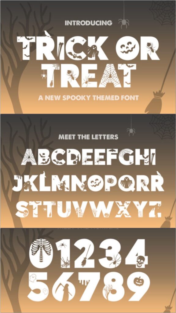 Halloween Fonts: 44 Best Picks for Cards, Signs & Cricut 71 gandr collage 51 1