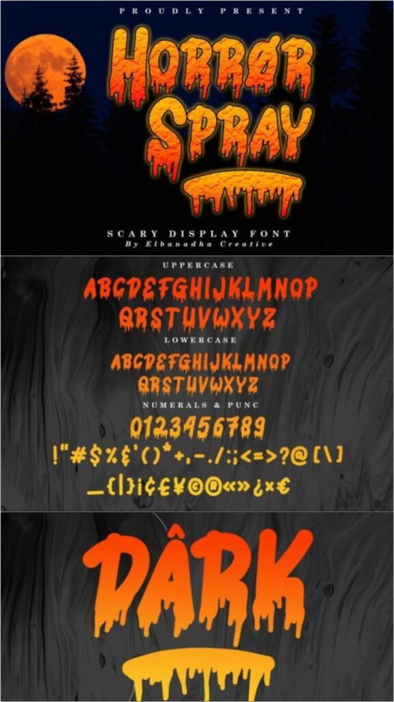 47 Best Halloween Fonts for Crafts, Parties, and Products 22 gandr collage 58 1