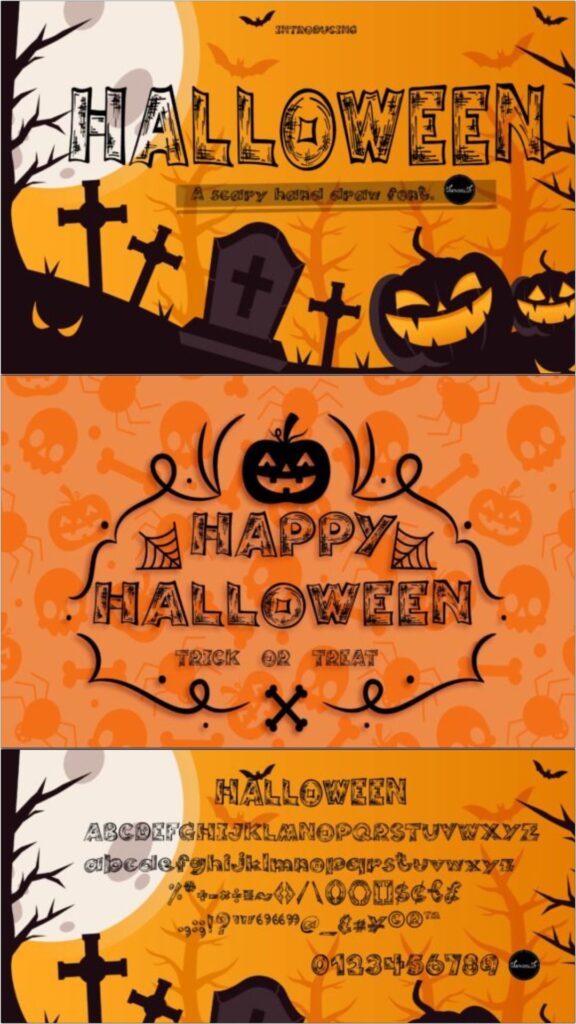 47 Best Halloween Fonts for Crafts, Parties, and Products 23 gandr collage 59 1