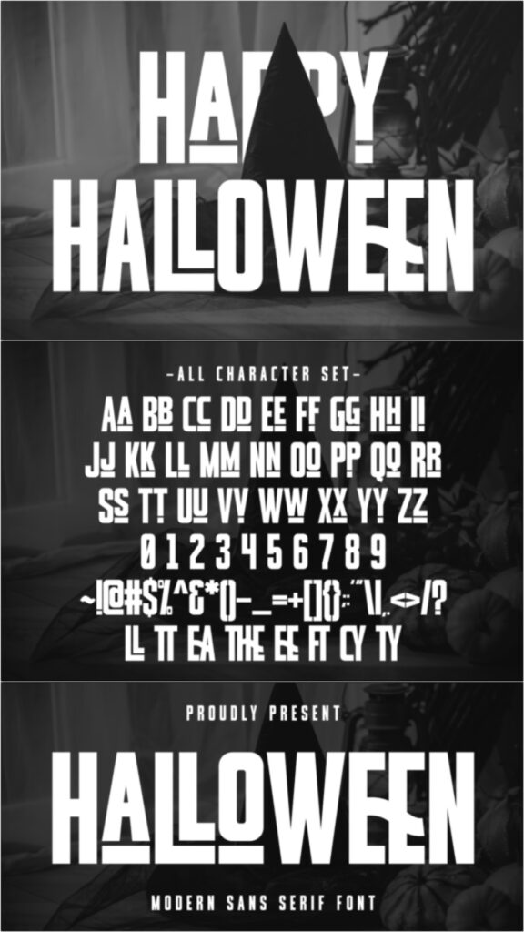 47 Best Halloween Fonts for Crafts, Parties, and Products 72 gandr collage 67