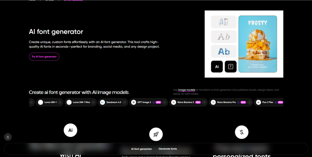 AI Font Generators: 10 Powerful Tools to Create Custom Fonts 5 Picsart’s AI Font Generator is especially interesting because it sits inside a larger visual editing environment.