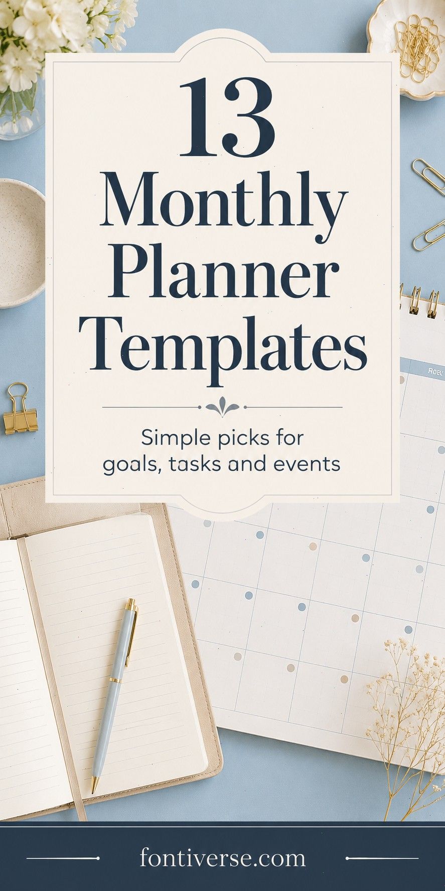 13 Monthly Planner Templates for Goals, Tasks and Events 41 kii6363qpa 1