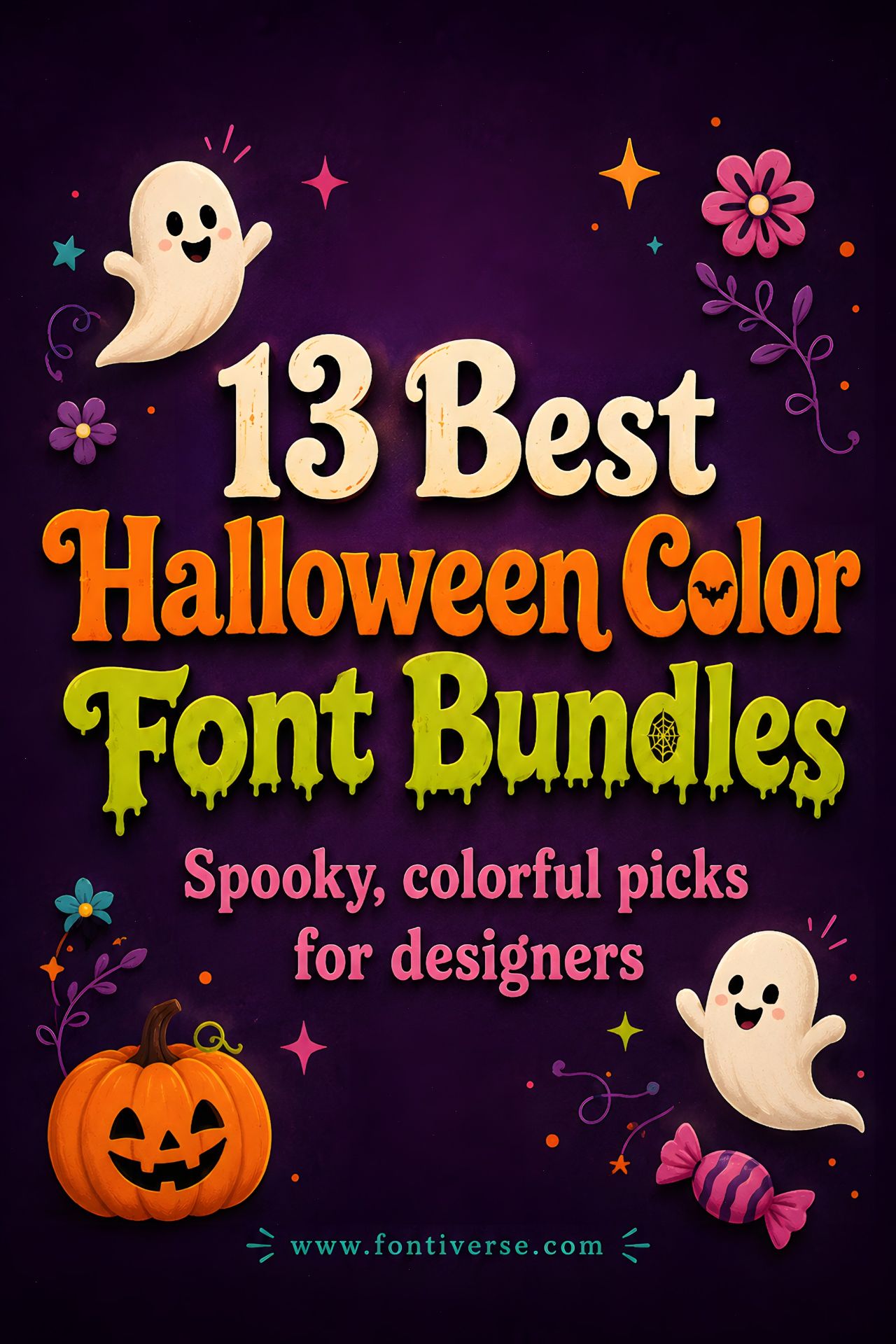 13 Best Halloween Color Font for Designers 15 13 Best Halloween Color Font Bundles for Designers