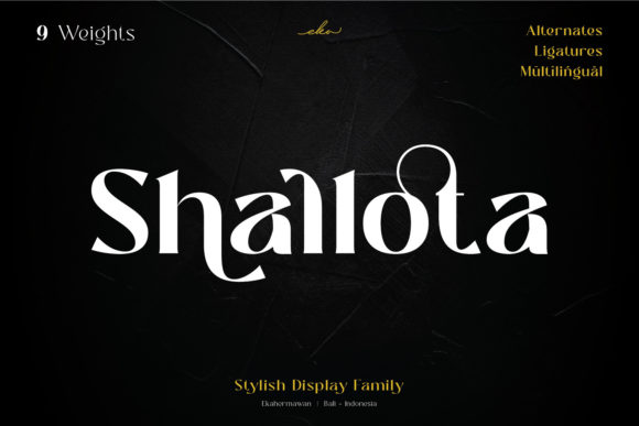 Stylish Display Fonts: 25 Bold Picks Designers Will Love 63 shallota Fonts 9646147 1 1 580x387 1