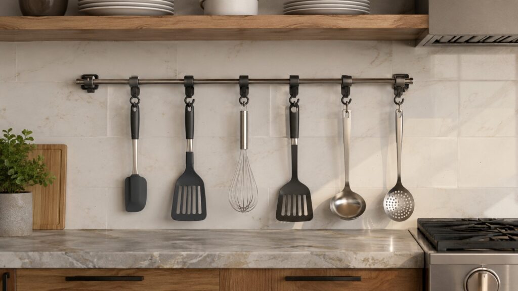 3D Printed Kitchen Gadgets: 10 Brilliant Ideas You’ll Actually Use 9 Hooks and holders are among the most useful 3D printed kitchen accessories because they solve storage problems without taking over the countertop.