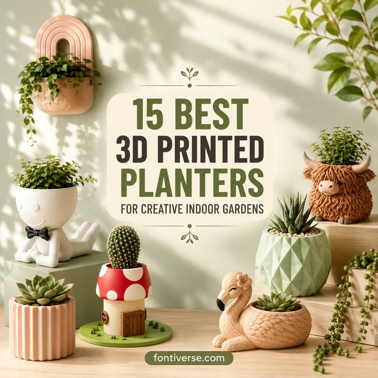 15 Best 3D Printed Planters for Creative Indoor Gardens