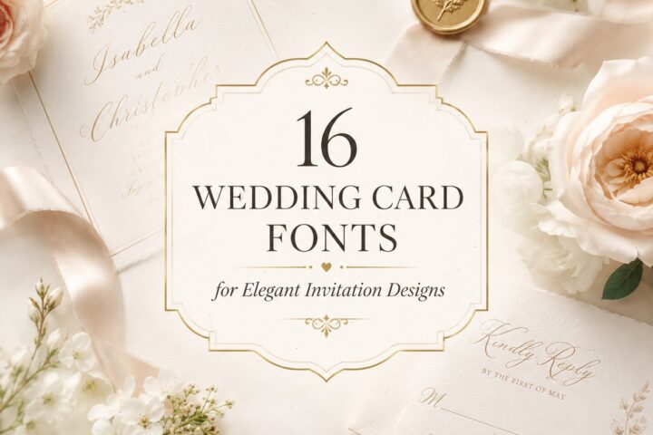 16 Wedding Card Fonts for Elegant Invitation Designs