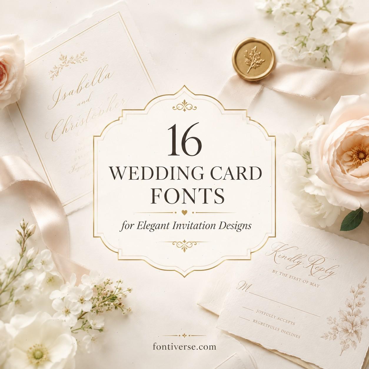 16 Wedding Card Fonts for Elegant Invitation Designs