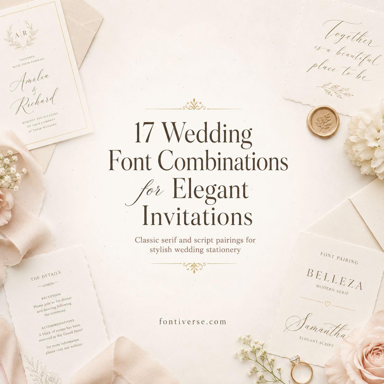 17 Wedding Font Combinations for Elegant Invitations