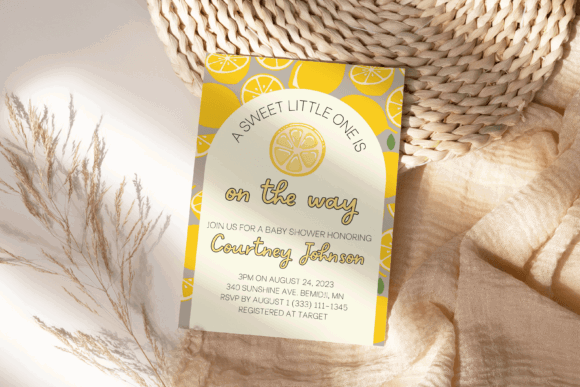 35 Party Invite Template Designs for Every Celebration 23 Editable lemon baby shower invite template with yellow design and event details. โ party invite template