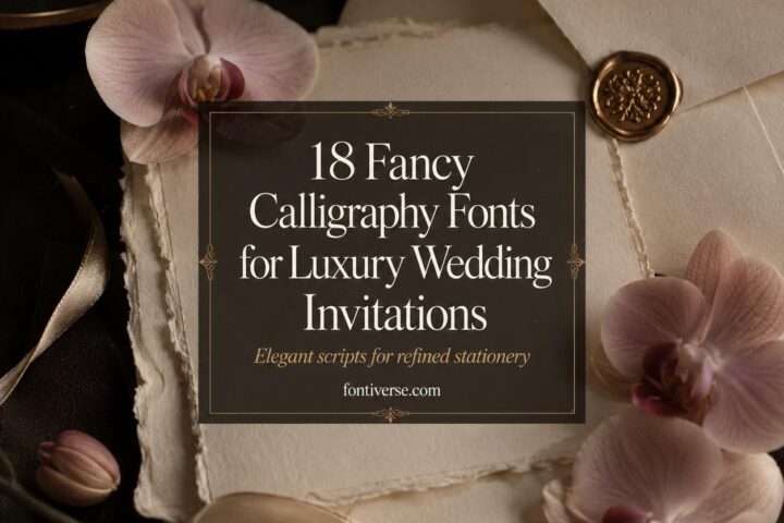 18 Fancy Calligraphy Fonts for Luxury Wedding Invitations