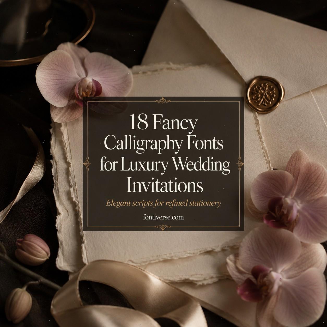 18 Fancy Calligraphy Fonts for Luxury Wedding Invitations